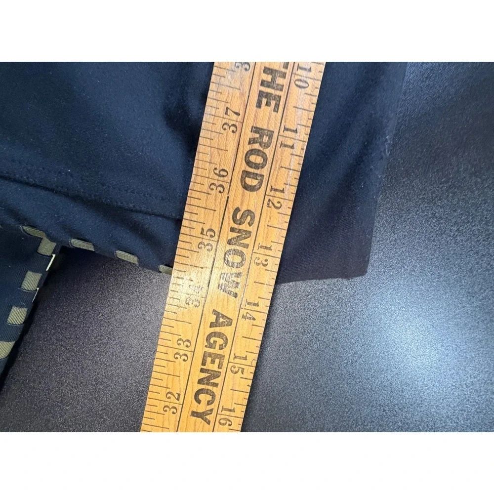 Free‎ People FP Movement Black Leggings Checkerboard Side Stripe Small NWT K2